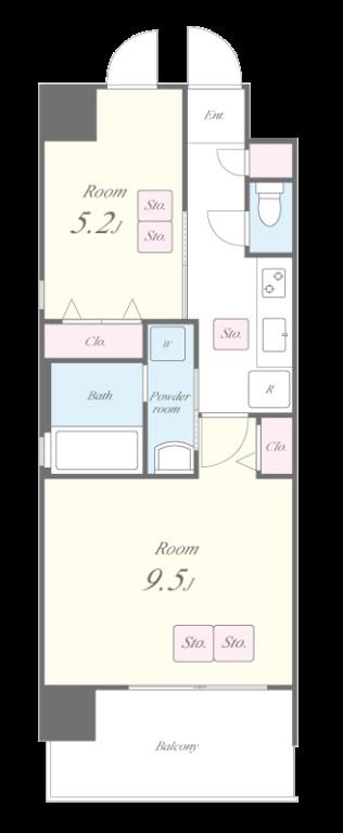 NORTH VILLAGE BIRTH PLACE 701号室 間取り