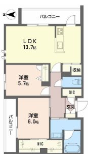 シャーメゾン門松		 間取り図