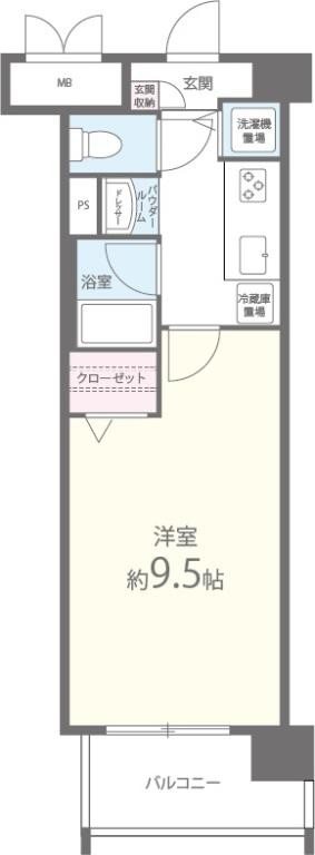 メゾンクレールⅢ 205号室 間取り