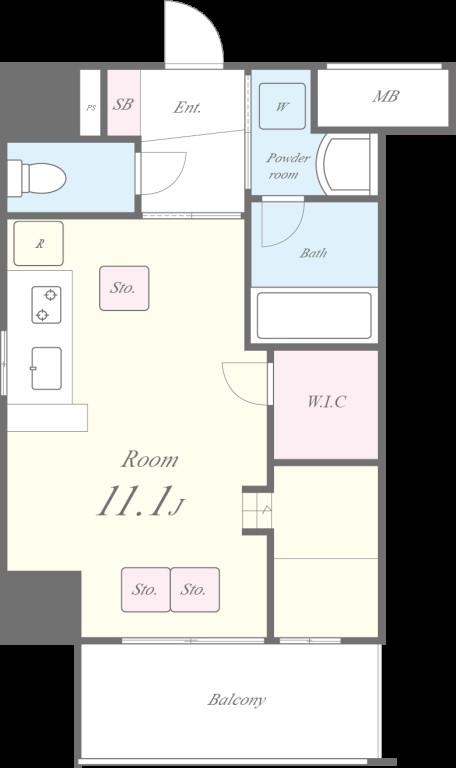 Dolce Vita 新大阪 間取り図