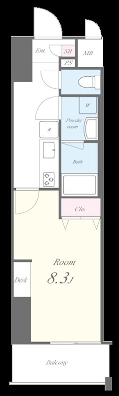 ラフィシア関内 間取り図