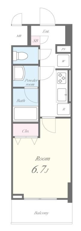 ラ・プレス新栄 間取り図