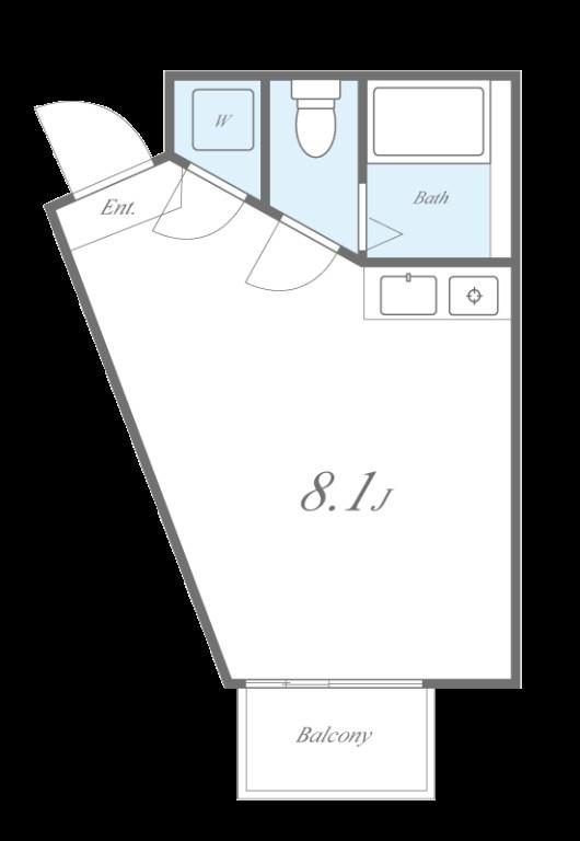 ベルフラワー岡町 間取り図