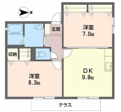 ライジング　サン 間取り図