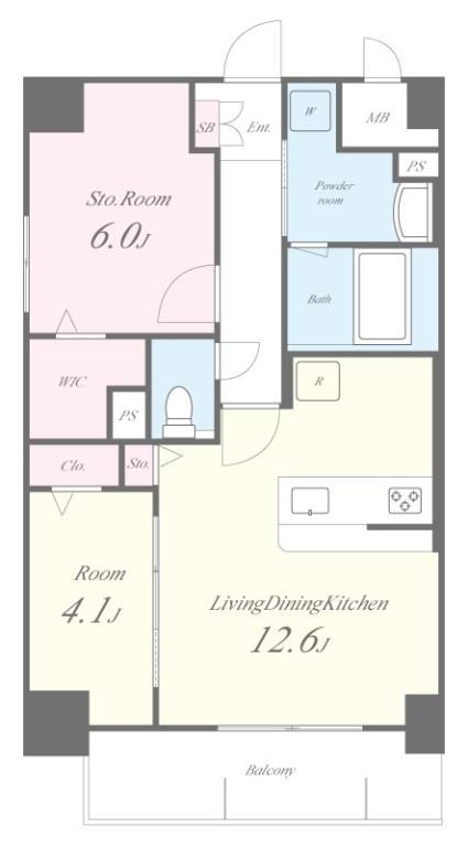 ディセントラフルーリ 間取り図