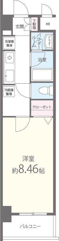 ジュモ オネティ 610号室 間取り