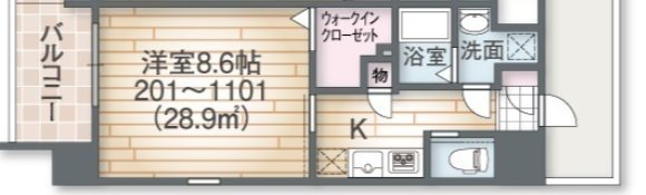 フォレストグレイス深江橋Ⅱ 間取り図