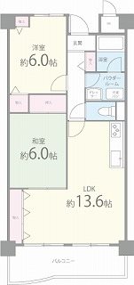 パークシャトー平野白鷺 203号室 間取り