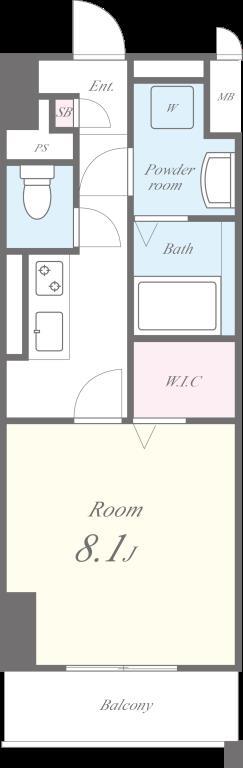 AP L-tage西新 間取り図