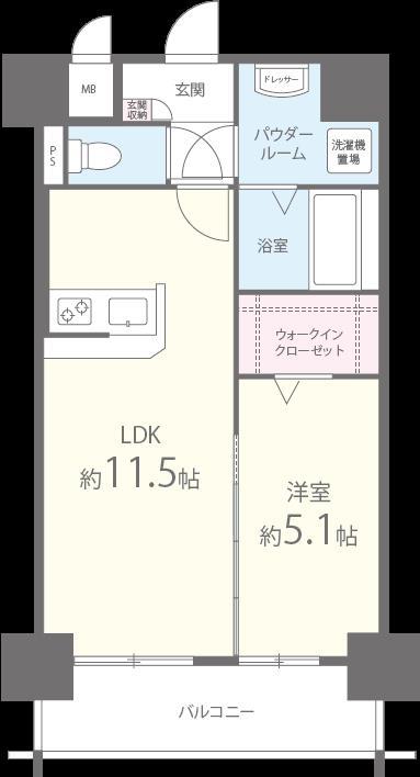テイルガーデン博多 間取り