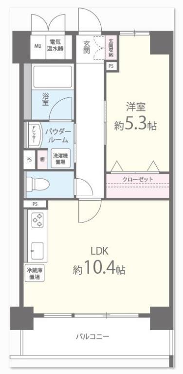 RESIDENCE MIWA 205号室 間取り