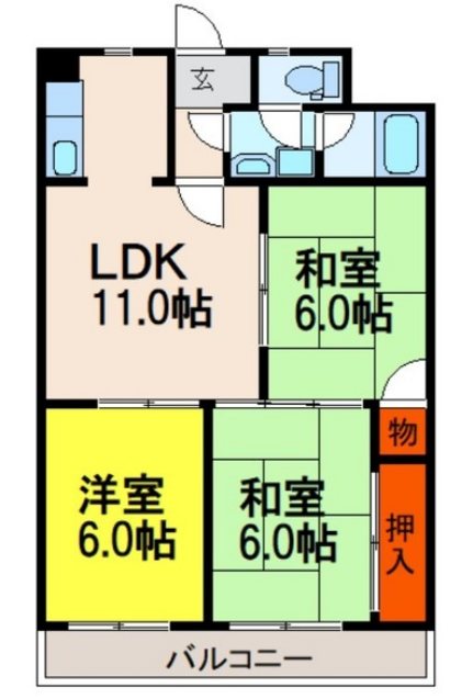 サンヴェール新池 間取り図