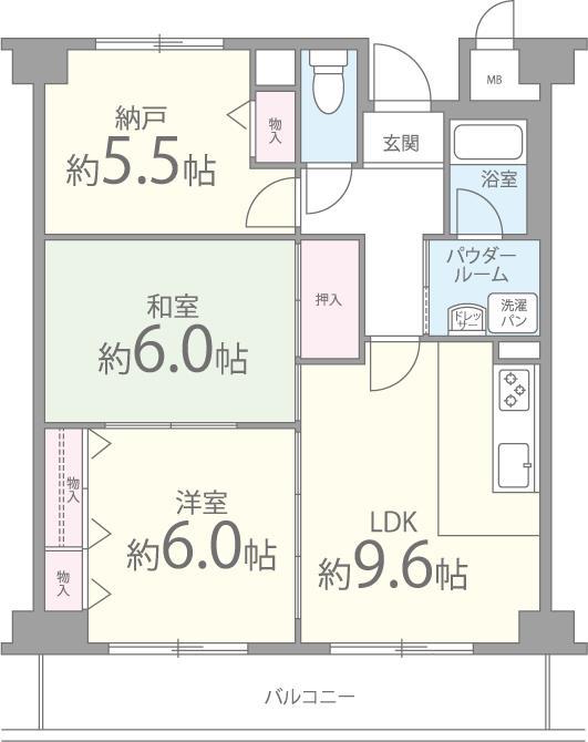 アムール新石切 間取り