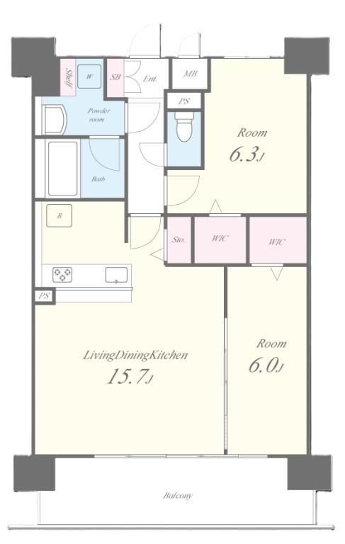 ラ・フェリーチェ今里 間取り