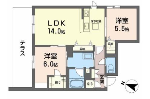 シャーメゾン　ブランシュ 間取り図
