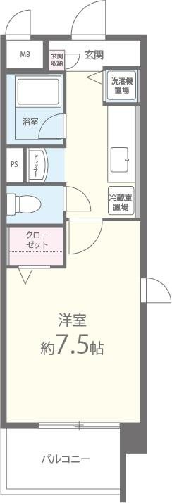 ヴィレイア１０１ 303号室 間取り