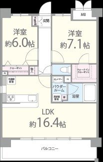 クレセントコート 210号室 間取り