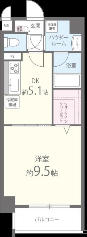 Y&rsquo;z Lucao 201号室 間取り