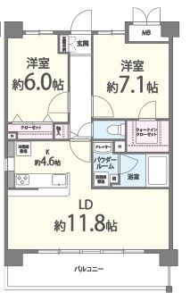 クレセントコート 310号室 間取り