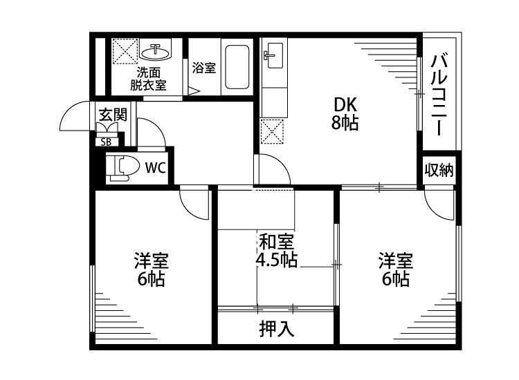 ハイクレスト宮之阪 間取り