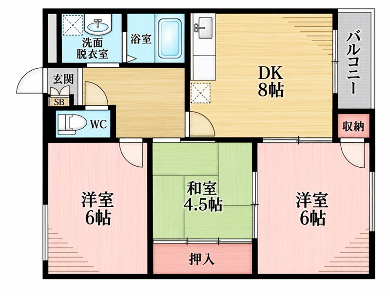 ハイクレスト宮之阪 間取り
