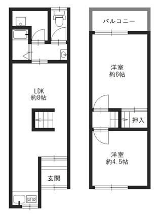 宮之阪３丁目27-13貸家 間取り