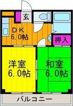 三熊ハイツ渚7号 間取り