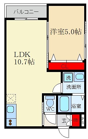 イリスコート香里園Ⅲ 間取り