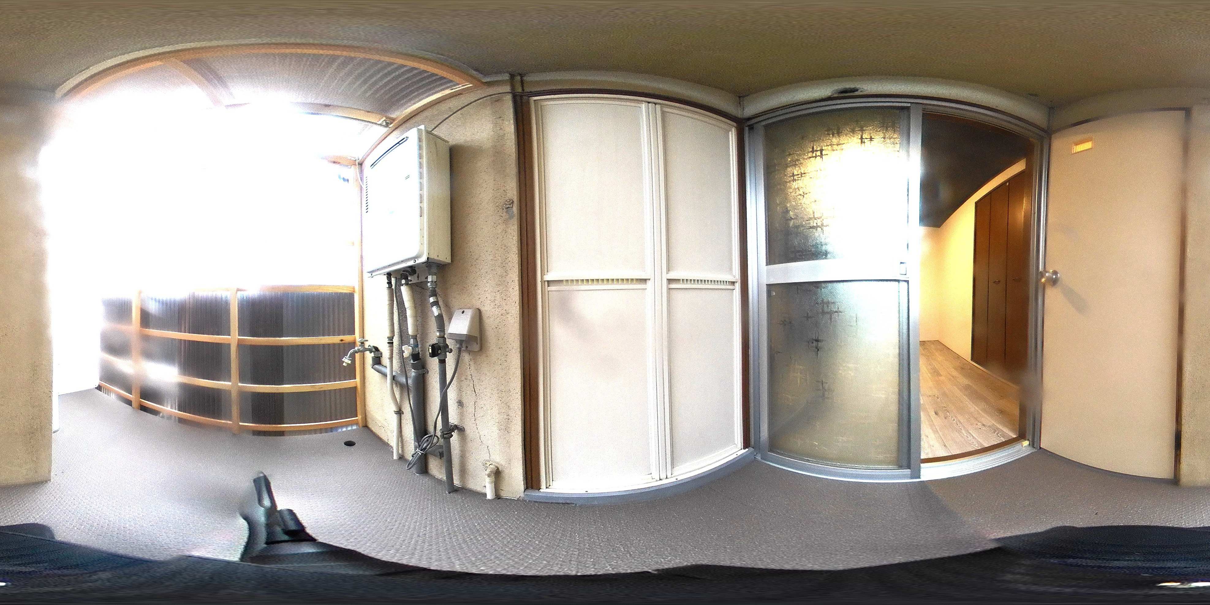 堀建第四アパート ベランダ