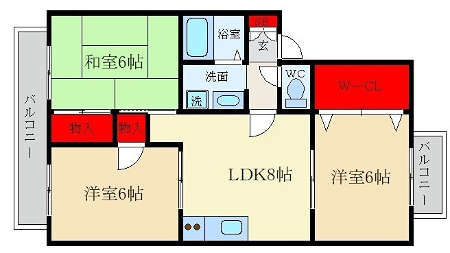 エスポワールドミール 間取り