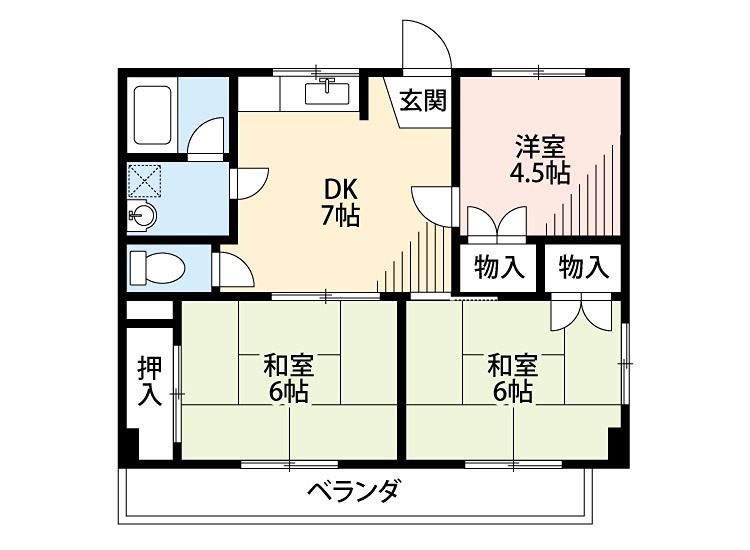 コーポラス美光 間取り