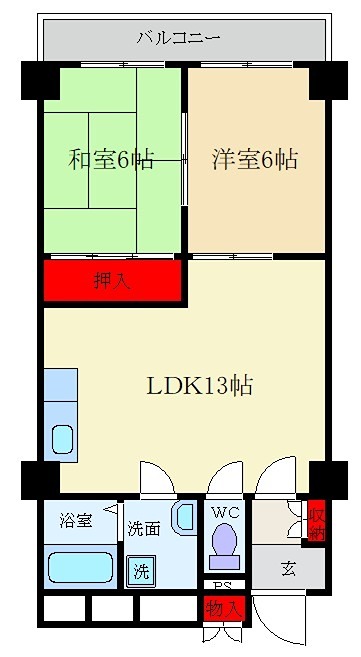 ネオライフ枚方 間取り