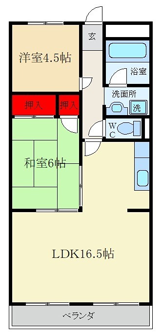 コーポ牧野 間取り
