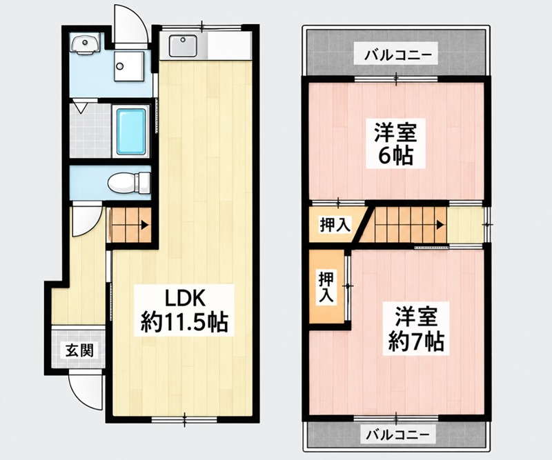 MAYUMIハウス238号東船橋２丁目 貸家 間取り