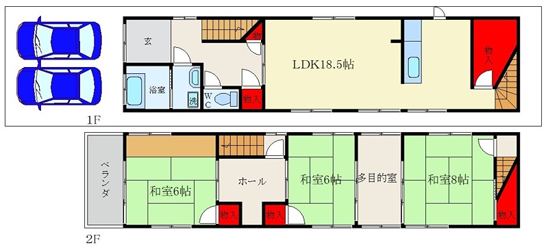 枚方市香里園町25-14 間取り