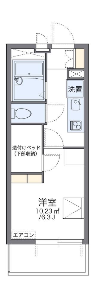 レオパレスひらかた 間取り
