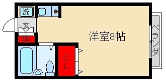 梔原ハイツ 間取り
