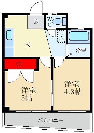 Ｍ’プラザ津田駅前七番館 間取り
