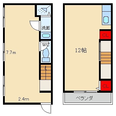 磯島茶屋町18-1ガレージハウス 間取り