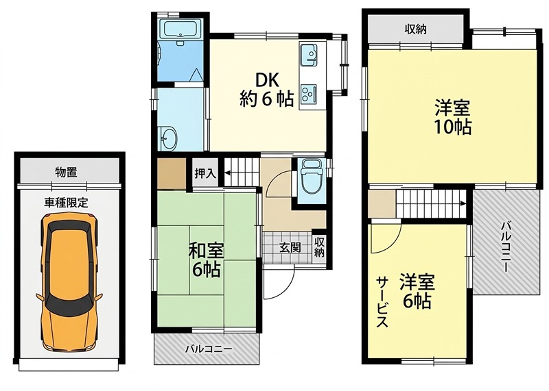MAYUMIハウス120号館招提大谷 間取り