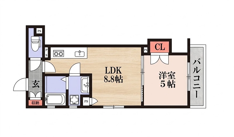 クリエオーレ牧野本町 間取り