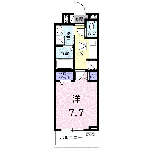 アンジュ　ド　ボヌール　香里園 間取り