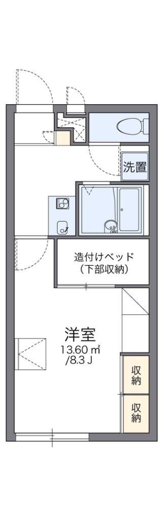 レオパレス東香里 間取り