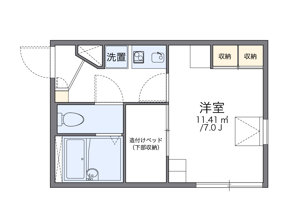 レオパレスアールズコート 間取り