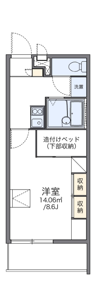 レオパレスプランタン参番館 間取り