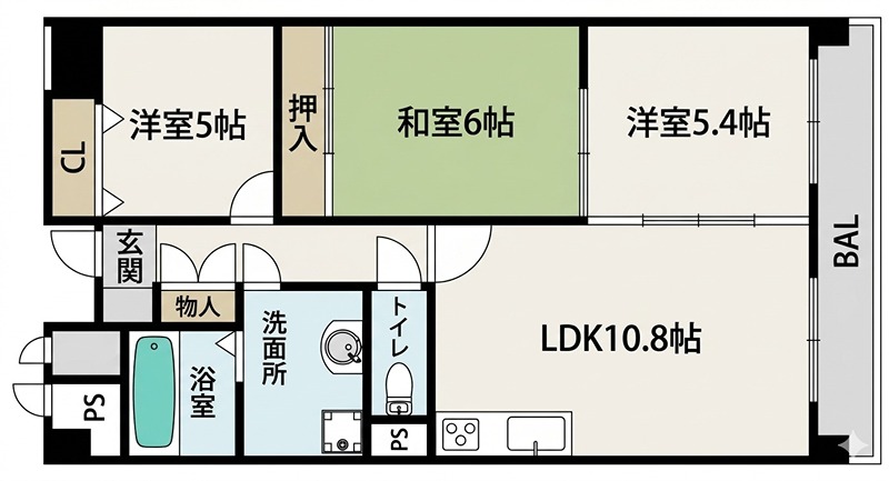 アビタシオン長尾駅前 間取り