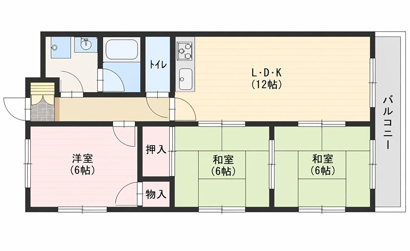 トレンディーハイム北村 間取り
