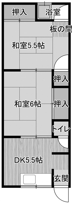 大峰田中荘 間取り