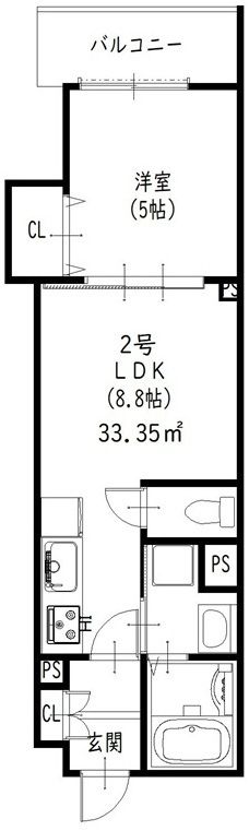 クリエオーレ藤阪東町Ⅱ 間取り
