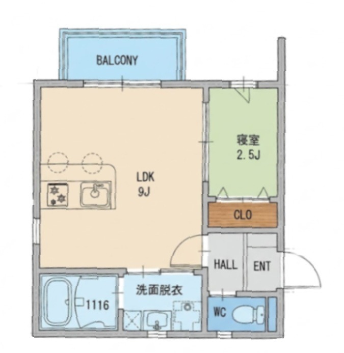 Kastalia長栄寺 間取り